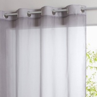 Занавеска С люверсами Limpo 240 x 140 см серый LA REDOUTE INTERIEURS  фото, kupilegko.ru